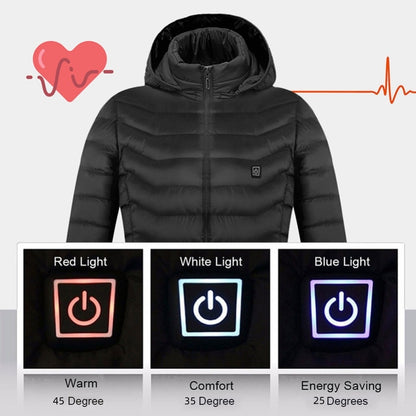 New Heated Jacket Coat USB Electric Jacket Cotton Coat Heater Thermal Clothing Heating Vest Men's Clothes Winter - TIRBOPRIME