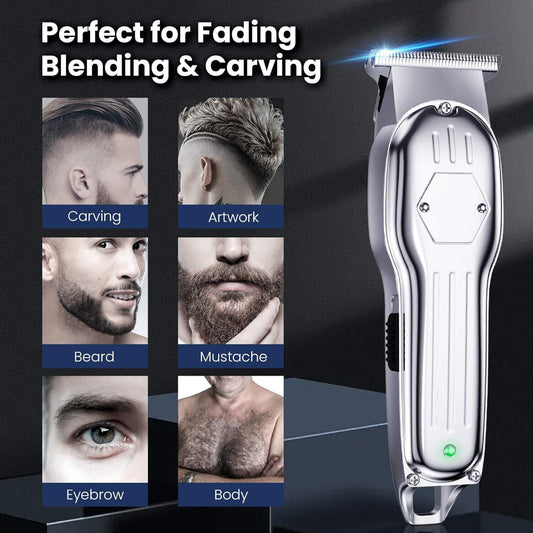 Professional Hair Clippers Cordless Trimmer Beard Cutting Machine Barber Best Gift - TIRBOPRIME