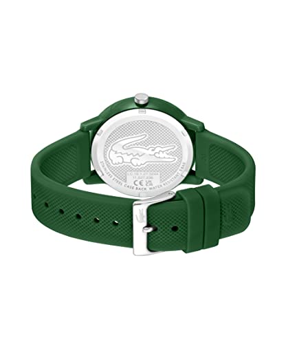 Lacoste 12.12 Men's TR90 Case Quartz Watch with Green Rubber Strap (Model: 2011170) - TIRBOPRIME