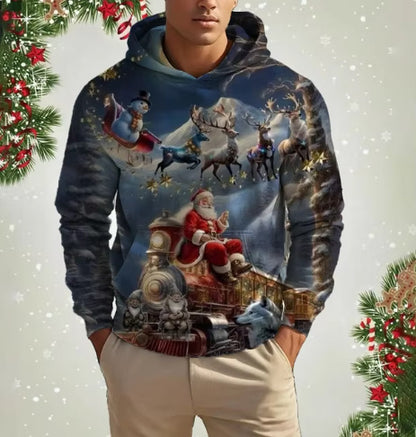 Santa Claus Men's Pattern Sweater - TIRBOPRIME