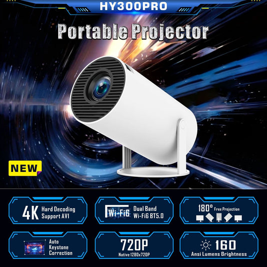 HY300 Pro Projector Home Theater Entertainment Portable Small Projector - TIRBOPRIME